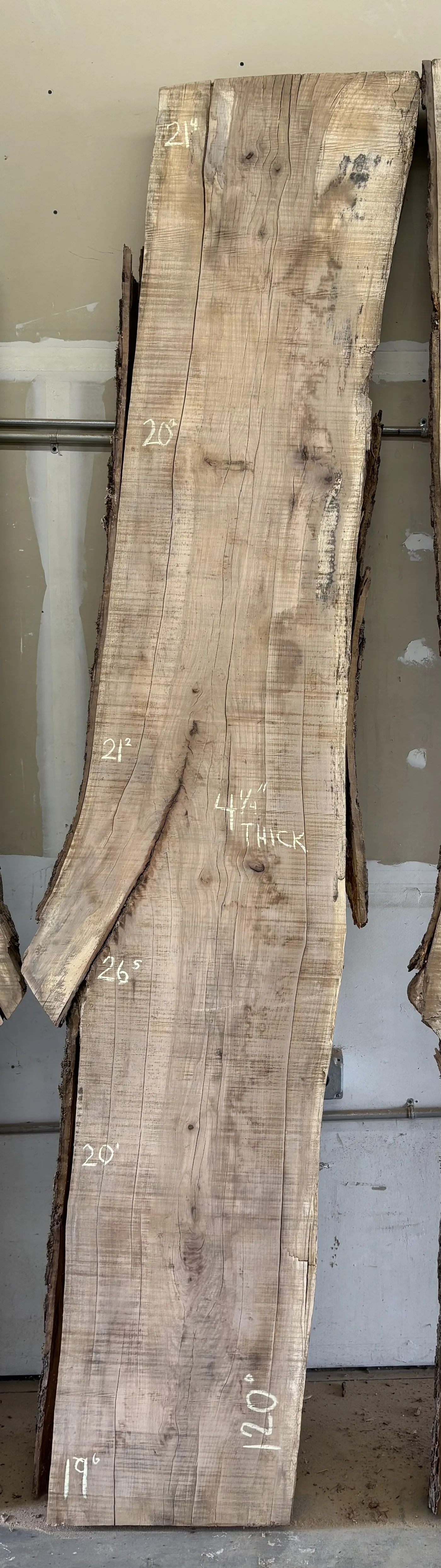 Hickory Slab B — Live Edge Slabs live edge slab photo 1