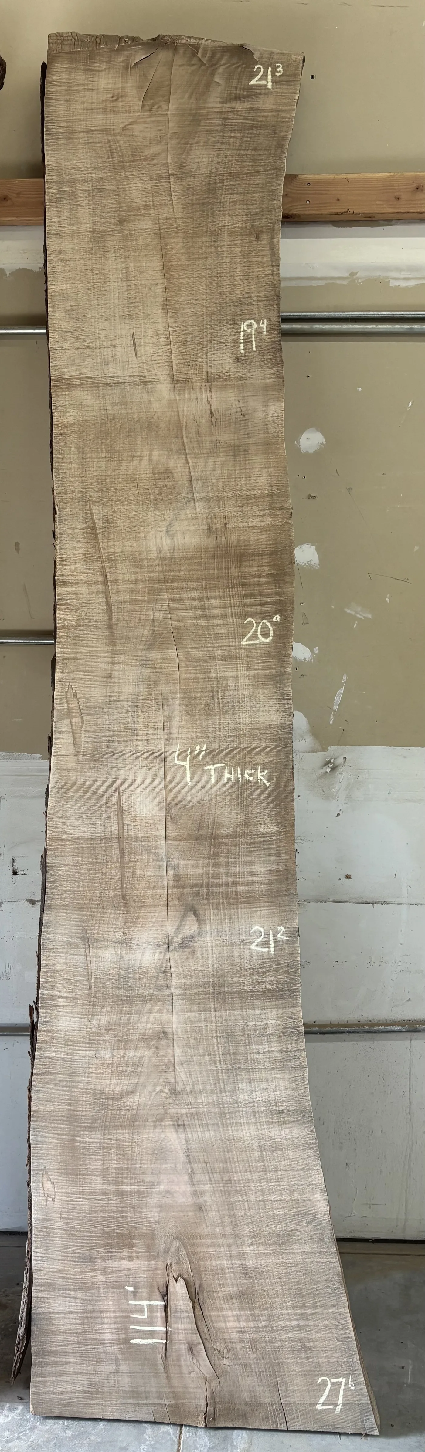 Maple Slab A — Maple live edge slab photo 1