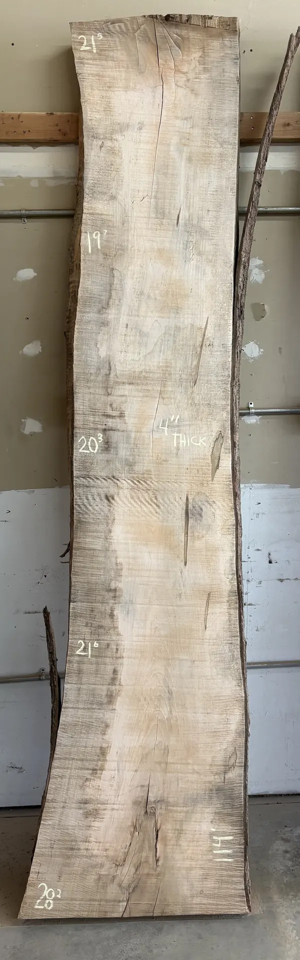 Maple Slab B — Maple live edge slab